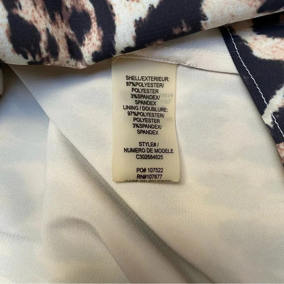 Alice + Olivia Leopard Print Open Back Mini Dress XS Blouson Party Cocktail - Picture 15 of 16